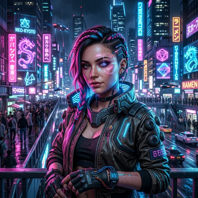 Киберпанк девушка