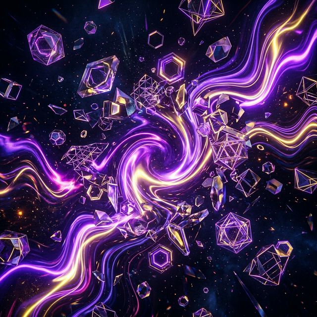 Nano Banana Abstract AI Art Background